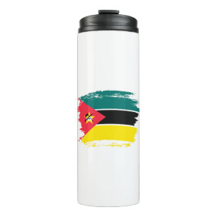 Mozambique flag thermal tumbler