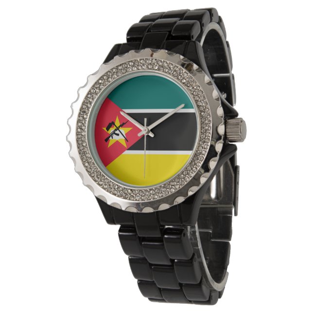 Mozambique flag watch (Angled)