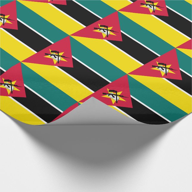 Mozambique Flag Wrapping Paper (Corner)
