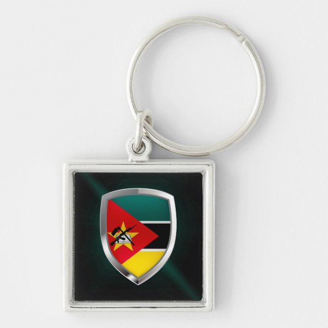Mozambique Metallic Emblem Key Ring (Front)