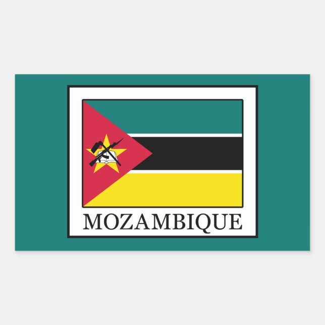 Mozambique Rectangular Sticker (Front)