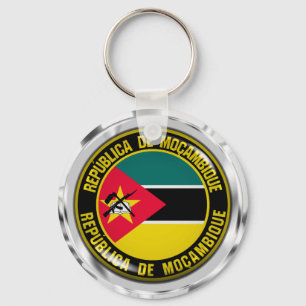 Mozambique Round Emblem Key Ring