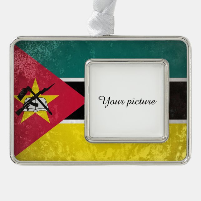 Mozambique Silver Plated Framed Ornament (Front)