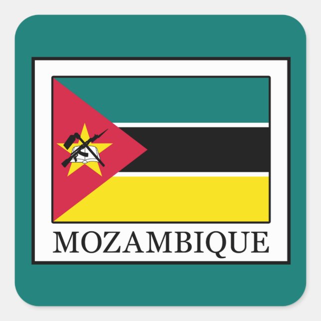 Mozambique Square Sticker (Front)