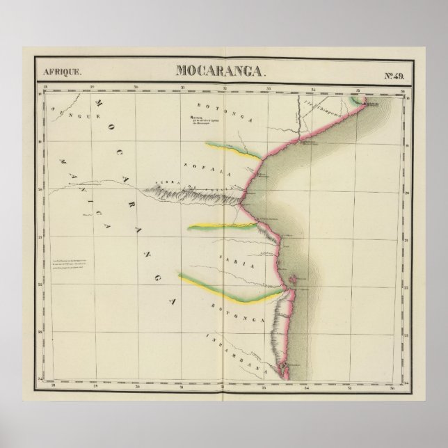 Mozambique, Zimbabwe 49 Poster (Front)