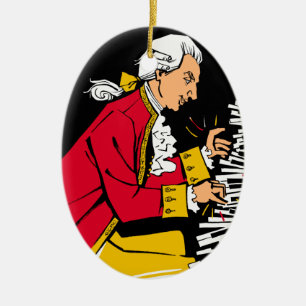 Mozart Ceramic Ornament