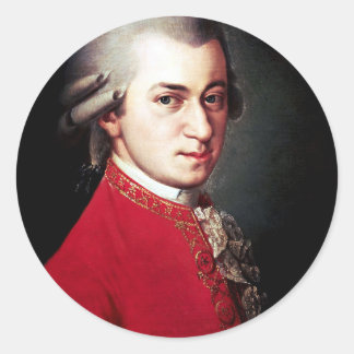 Mozart Classic Round Sticker
