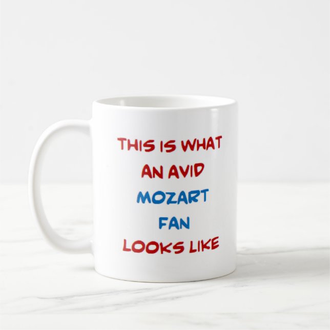 mozart fan, avid coffee mug (Left)