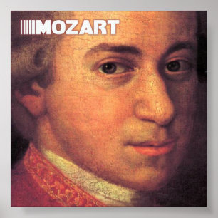 Mozart Fine Art On Canvas Poster