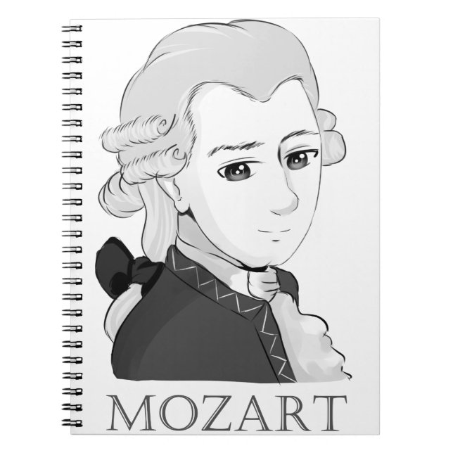 Mozart im Chibi Style Notebook (Front)