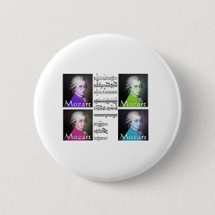 Mozart Lovers Gifts 6 Cm Round Badge