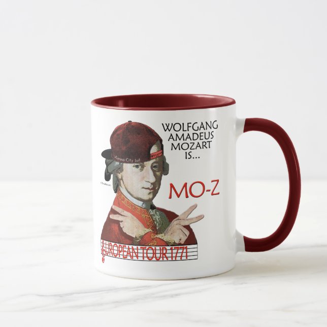 Mozart 'Mo-Z' European Tour Mug (Right)