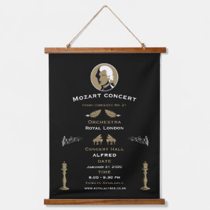 Mozart Music Concert Hanging Tapestry