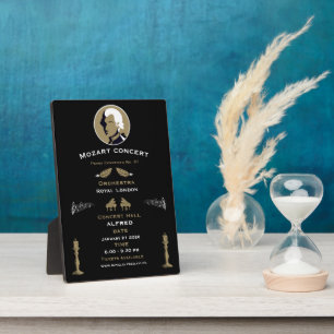 Mozart Music Concert Plaque