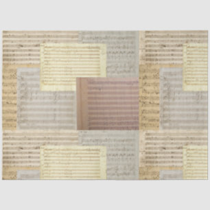 Mozart Music Manuscript Medley Tissue Paper