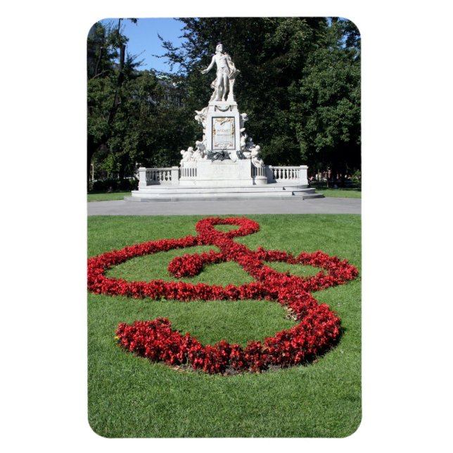mozart music  statue magnet (Vertical)