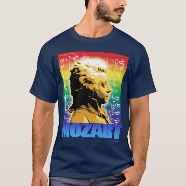 MOZART ON DARK T-Shirt (Front)