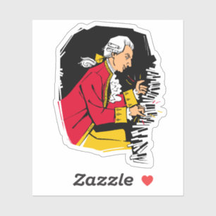Mozart plays piano