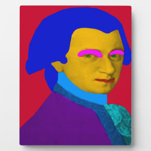 Mozart pop Art Plaque