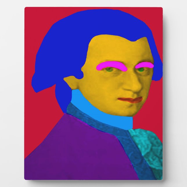 Mozart pop Art Plaque (Front)