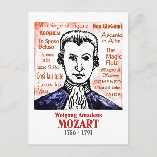 Mozart Postcard (Front)