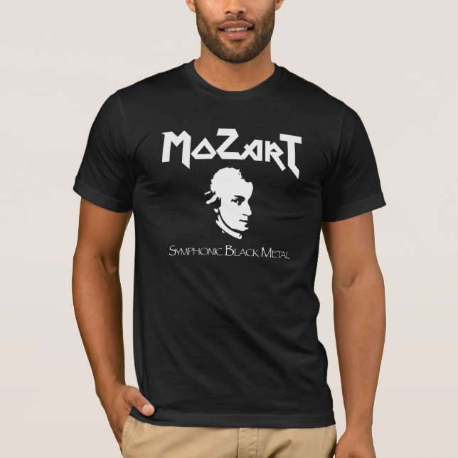 Mozart Symphonic Black Metal T-Shirt (Front)