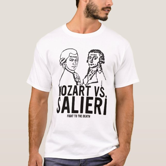 Mozart VS. Salieri T-Shirt (Front)