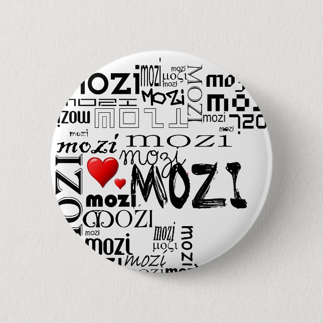 MoziLindo 6 Cm Round Badge (Front)