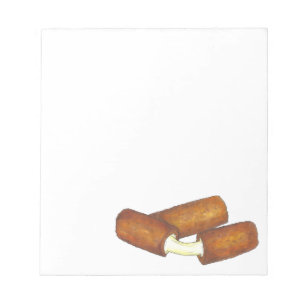 Mozzarella Cheese Sticks Junk Food Foodie Gift Notepad