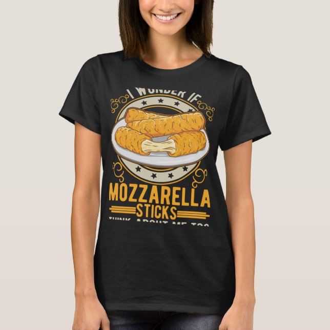 Mozzarella Sticks Cheese Sticks T-Shirt (Front)