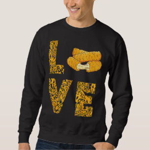 Mozzarella Sticks Leopard Love Cheese Sticks Food  Sweatshirt