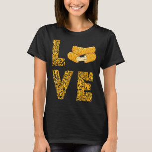 Mozzarella Sticks Leopard Love Cheese Sticks Food T-Shirt