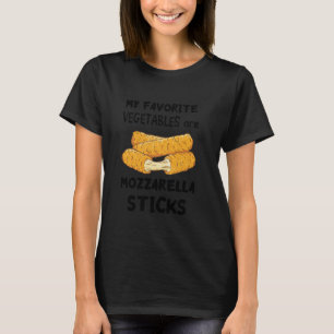 Mozzarella Sticks Melted Cheese Stick Favourite Ve T-Shirt