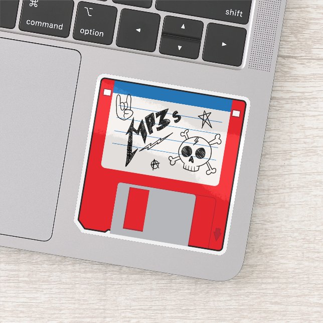 MP3 Music Retro Floppy Disc (Detail)