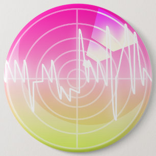 MP3 Player 6 Cm Round Badge