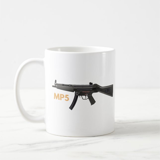MP5 Submachine Gun Coffee Mug (Left)