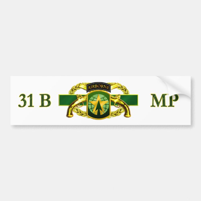 MP 31B, 16th MP BDE Bumper Sticker (Front)