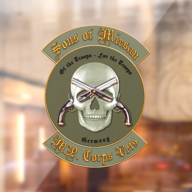 MP Corps Vets Window Cling (Sheet 2)