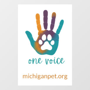 MPA One Voice Window Cling