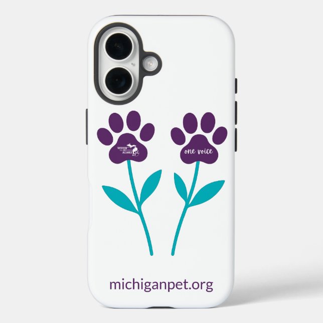 MPA Paw Print Tulips Phone Cases (Back)