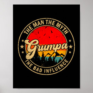 Mpa The Man The Myth The Bad Influence Vintage Ret Poster