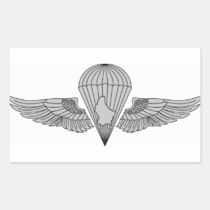 MPAA Senior Static Line Parachutist Rectangular Sticker