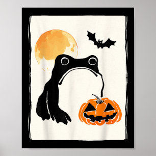 Mpy Frog Japanese Art Men Women Kids Funny Hallowe Poster