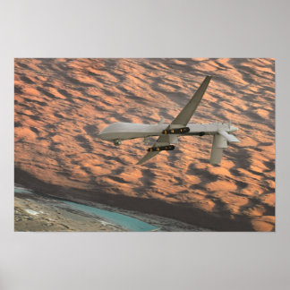 MQ-1 Predator unmanned aircraft drone Poster