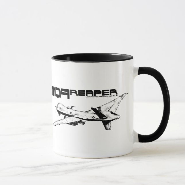 MQ-9 Reaper 11 oz Ringer Mug (Right)