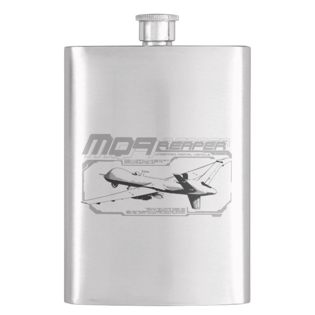 MQ-9 Reaper Hip Flask (Front)
