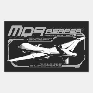 MQ-9 Reaper Rectangular Sticker
