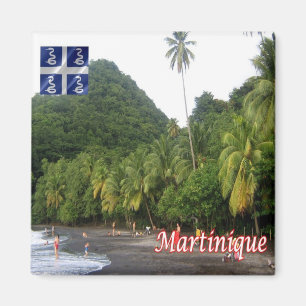 MQ - Martinique - Anse Céron-The Black Sand Beach Magnet