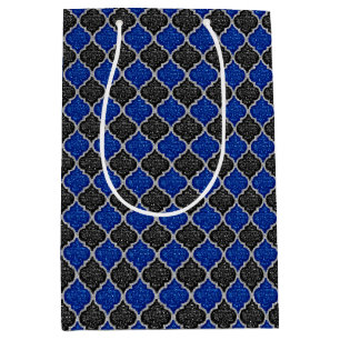 MQF Sequins-BLACK-BLUE-SILVER-GIFT BAG M