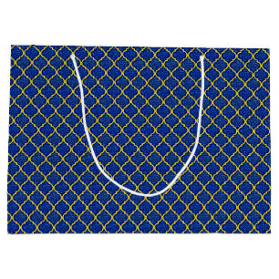 MQF Sequins-Blue-Yellow-GIFT BAG L